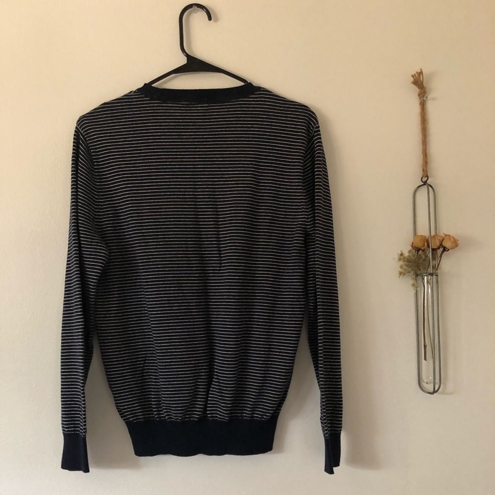 J. Crew Top- Navy/white - Picture 6 of 9